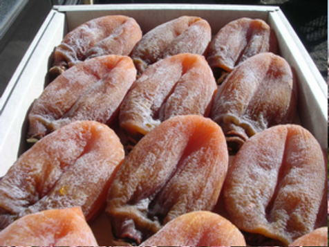 飴色で柔らかな枯露柿